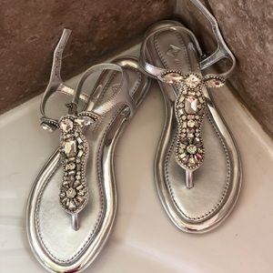 Antonio Melani Silver Dressy Sandal